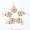 Estilo Chino Antiguo Oro Goteo de Aceite Carácter de Bendición Flor de Paz Colgante de Moda Boutique Accesorios para Pulsera Joyería Venta al por Mayor