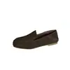 Mocassins Confortáveis de Estilo Old Money para Mulheres, Sapatos Baixos Slip-On Estilo Francês para o Dia a Dia