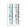 Pegatinas de Tatuaje Simuladas, Pegatinas de Tatuaje Temporales Estilo Fresco con Texto en Inglés, Estilo Oscuro para Cuello, Unisex, Transfronterizo 001~199
