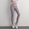 Pantalones de yoga para mujer, de primavera y verano, finos, de cintura alta, color melocotón, para levantar caderas, tensar el abdomen, ajustados, de secado rápido, para correr, entrenar y hacer deporte.
