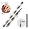 Conjunto de Canetas de Linha para Manicure Cinza Metálico Transfronteiriça Haste de Metal Flor Especial para Pintura Caneta de Linha Gancho de Linha Gancho de Borda
