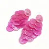 Aretes Largos con Borla de Racimo de Uvas de Concha Natural, Estilo Festivo con Lentejuelas de Colores, Aretes que Adelgazan el Rostro, Venta al por Mayor Multicolor