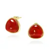 Pulseira de Pedra Ágata Olho de Tigre Esmeralda Exquisita Natural Coreana-Japonesa Aço Anti-Sensível Conservação de Cor Pulseira de Aço Titânio