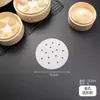 Papel Liner Desechable para Vaporera para Bollos y Pan al Vapor, Papel de Aceite de Silicona Redondo para Vaporera, Papel Antiadherente y Resistente al Vapor, Especial para Hornear en el Horno