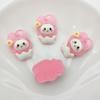 Accesorios de Resina Sanrio de Animales de Dibujos Animados Transparentes diy Cuerda para Cabeza con Pinza Material para Joyería Parche para Carcasa de Teléfono Móvil Vaso de Agua