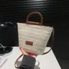 Bolso Cubo de Moda Tejido Retro Primavera 2026 Nuevo Versátil Ins Bolso Cruzado Estilo Coreano Bolso Casual para Mujer