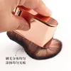 Brocha para Base de Maquillaje Grande Ondulada al por Mayor Transfronteriza, Brocha para Cuidado de la Piel Corporal con Crema BB sin Marcas, Brocha Plana de Bambú, Brocha Suave sin Marcas