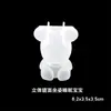 Pegamento de gota de cristal molde de silicona de animal gato de la suerte tridimensional cerdo conejo adornos espejo mesa accesorios diy material