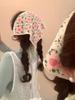 Lenço de cabeça triangular de crochê e tricô estilo francês vintage para primavera e outono, acessório de cabelo para garota, estilo doce fofo pastoral, faixa de cabelo feminino, moda