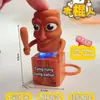 Agite o mesmo yuan um fio de voz de frango de tigela de esmola som botão de descompressão chave chaveiro brinquedo pingente de teclado