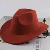 Sombrero fedora de lana, sombrero de vaquero, estilo étnico para hombres y mujeres, sombrero de sol de estilo europeo y americano para parejas para primavera y verano, sombrero de jazz
