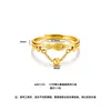 "Abundante Fortuna Año Tras Año" anillo tradicional de pez croaker amarillo pequeño con borlas y cuentas de discoteca, diseño de nicho con un sentido de sofisticación, anillo de pez koi pequeño de oro arena