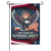 2026 Novo Modelo Bandeira de Jardim Comemorativa do 250º Aniversário Americano Banner Retrô Tecido para Decoração de Quintal