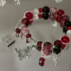 Pulseira de Pulso para Periférico de Jogo Funina Skirmisher Wanderer Pulseira com Impressão de Leque Bidimensional Pulseira de Contas Tendência Personalizada