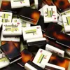 Conjunto de Mahjong Americano Transfronteiriço em Acrílico para Uso Doméstico, Selecionado a Dedo, Estilo Judaico, Portátil para Viagens ao Ar Livre e Entretenimento, Inclui Peças e Régua
