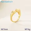 Fabricante de Dongguan Anillo Abierto Asimétrico Geométrico Metálico Brillante Anillo Abierto Geométrico de Acero de Titanio 18K para Mujer