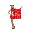 Boina de Bandeira Estilo Europeu Chapéu Ventilador Adereços de Fantasia Ventilador Trevo Roupa de Carnaval Role-Playing