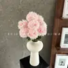 Flores artificiales 3D, crisantemo de 9 cabezas, crisantemo dorado, decoración de boda, material floral de fondo estilo Ins, decoración de mesa, venta al por mayor, transfronterizo