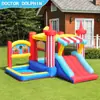 Popular Dr. Alemán 2026. Castillo Inflable Dolphin Kidsren para Fiestas al Aire Libre, Trampolín en Casa, Parque Pequeño Inflable