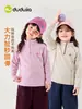 Camiseta de Manga Longa de Outono Infantil Dudu, Roupa de Outono com Gola Alta para Meninos, Camiseta Básica Antiestática para Meninas, Roupa de Bebê