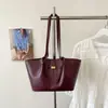 Bolso de mano informal estilo coreano de cuero suave para el trabajo, bolso de hombro versátil de color liso para la oficina, bolso grande de mujer para el trabajo
