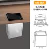 Encimera Gris Pistola Tapa Empotrada Lavabo de Cocina Doméstico Cubo de Basura Oculto Cuadrado Decorativo Crocker Tapa abatible