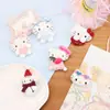 Nueva Serie de Ángeles Navideños Kt Muñeco de Peluche Accesorios para el Cabello Alas Rosas Bufanda Muñeco de Nieve Gato Ropa