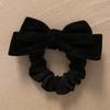 Outono e Inverno Elegante Novo Laço Preto Elástico de Cabelo Faixa de Cabelo para Menina Estilo Francês Pequeno Fragrância Acessórios de Cabelo de Alto Nível