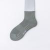 Calcetines para Hombre, Para Todas las Estaciones, Calcetines Deportivos de Rizo para Hombre, Color Puro Negro y Blanco, Calcetines de Tubo Corto y Medio, Calcetines de Malla de Algodón Transpirable