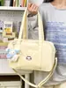 Bolsa Tote Anime Grande Capacidade Estilo Japonês Gato Fofo Estilo Universitário Bolsa de Ombro Versátil Moda Tendência Bolsa Transversal