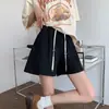 Celebridad de Internet Pequeña Verano Sin Barriga Cordón Pantalones Cortos de Maternidad Pantalones de Pierna Ancha Sueltos Aspecto Adelgazante Mono de Línea A Pantalones Casuales