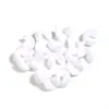 30/paquete color acrílico semicírculo giratorio música para comer agujero goloso cuentas diy cadena de teléfono móvil colgante accesorios venta al por mayor