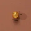 Accesorios Antiguos Vietnamitas de Oro de Arena Alta Retención de Color Cuentas Espaciadoras Colgante de Zirconio Incrustado de Durazno Cadena de Extensión para Pulsera y Collar Joyería DIY