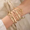 Pulsera Ancha de Flor de Personalidad Nueva Transfronteriza Europea y Americana Joyería de Mano Geométrica Abierta Fría de Gama Alta Ajustable Venta al por Mayor