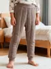 Calça Escolar de Algodão Mágico para Crianças, Calça Térmica Acolchoada de Três Camadas Grossa de Inverno, Calça de Dormir à Prova de Frio para Meninos e Meninas
