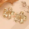 Joyería Transfronteriza Europea y Americana, Pendientes de Camelia de Moda para Mujer, Nicho Retro Francés, Pendientes de Flor Suaves y Dulces