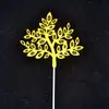 Árvore da Fortuna Decoração de Bolo de Aniversário Cartão Contando Dinheiro Mão com Cãibra Assar Bolo Dourado Riqueza Vestir