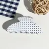 Estilo Nuevo Otoño e Invierno Pinza para el Cabello de Semiesfera de Lunares de Gama Alta Pinza de Tiburón Retro Moda Parte Trasera de la Cabeza Accesorios para el Cabello para Mujeres