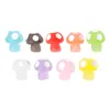 Set de Materiales para Accesorios de Joyería, Broches para el Cabello, Fundas de Teléfono DIY con Pegamento de Crema, Micro Paisajes de Setas Grandes Luminosas de Colores Simulados