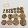 Botones Naturales de Coco de Dos Agujeros para Camisas, Cárdigans, Suéteres y Abrigos de Niños