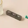 Nueva Caja de Pastillas de 3 Compartimentos para Tres Comidas al Día con Letra Grande Clara para Medicamentos de Mañana, Mediodía y Noche y Empaque de Pastillas Mini Caja de Almacenamiento