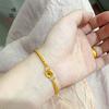 Nuevo Estilo Chino Estilo Antiguo Pulsera de Pez Pequeño Espiga de Trigo Pulsera Simple Moda Versátil Joyería de Tendencia Nacional para Mujeres