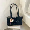 Bolso de Hombro para Mujer Estilo Coreano de Nicho Estampado de Leopardo Escarchado Nuevo Otoño/Invierno Gran Capacidad Hebilla de Cuero Retro