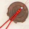 Corda de Abacaxi de Nylon com Cabeça de Nó Alça de Mão com Contas Cordão Wenwan Artesanal Trançado Corda para Pendurar Pingente de Jade Peça de Mão Wenwan