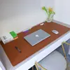 Alfombrilla de Ratón de Cuero en Stock Transfronteriza, Alfombrilla Grande para Escritorio, Bloc de Escritura Impermeable para Oficina de Computación, Personalizable con Impresión de Imágenes y Repujado