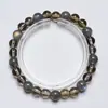 Paixão dos AnosPulseira de Cristal Natural Pulseira de Cristal Chá Lua Cinzenta para Mulheres Pulseira Versátil para Presente Atacado