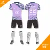 Impresión Digital de Cuerpo Completo Uniformes de Fútbol Personalizados Tejido Transpirable de Alta Elasticidad Uniformes de Partido para Equipo Uniformes de Entrenamiento para Estudiantes Personalizados