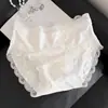 Ropa Interior de Algodón con Encaje Bacteriostático 10A para Mujer Clase A Algodón de Bebé Puro Sexy de Cintura Media Braguitas para Niña