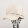 Gorra de artista octogonal de estilo coreano con purpurina de estrellas, versátil para adelgazar el rostro, para niñas, simple y a la moda, gorra de repartidor vintage