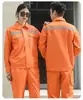 Ropa de trabajo de otoño con tiras reflectantes, traje de protección laboral unisex de manga larga, resistente al desgaste para construcción, taller y reparación de automóviles